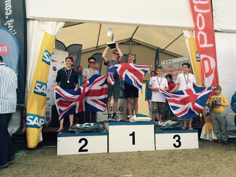 RS Feva Worlds Podium photo copyright David Hivey taken at  and featuring the RS Feva class