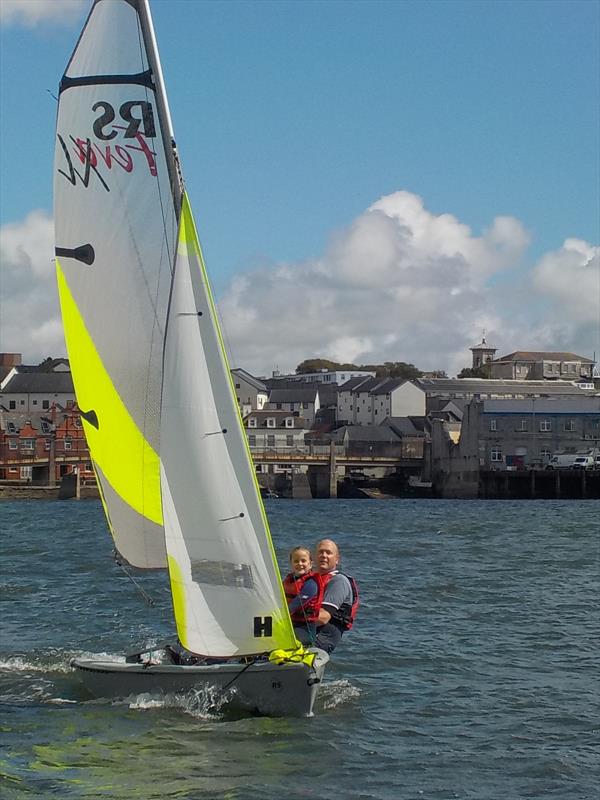 Bruno & Millie Poet  at the Torpoint Mosquito Dinghy Regatta photo copyright Austin Fuller taken at Torpoint Mosquito Sailing Club and featuring the RS Feva class