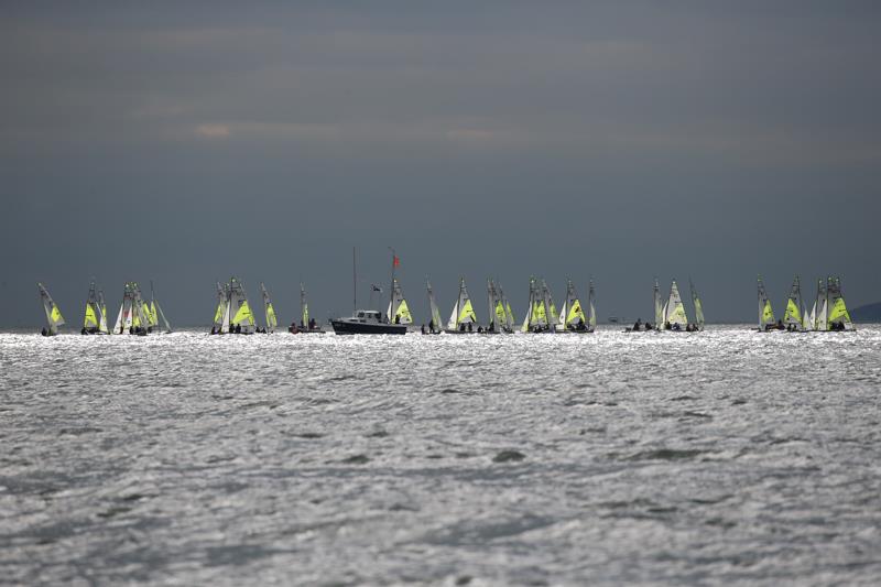 RS Feva Spring Championship at Hayling Island photo copyright Peter Newton taken at Grafham Water Sailing Club and featuring the RS Feva class