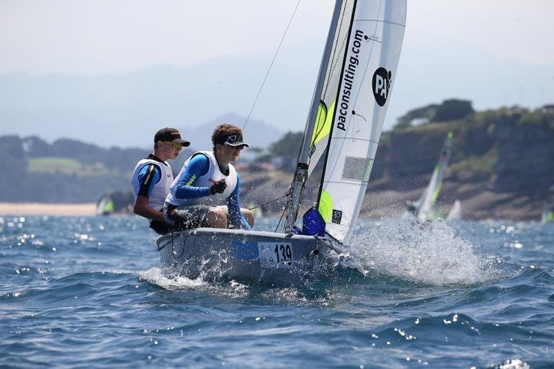 Day 3 of the RS Feva World Championships 2016 in Santander photo copyright Peter Newton / www.peternewton.zenfolio.com taken at Real Club Martimo de Santander and featuring the RS Feva class