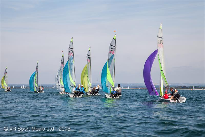 Chichester Harbour Race Week Day 2 photo copyright VR Sport Media taken at Hayling Island Sailing Club and featuring the RS Feva class