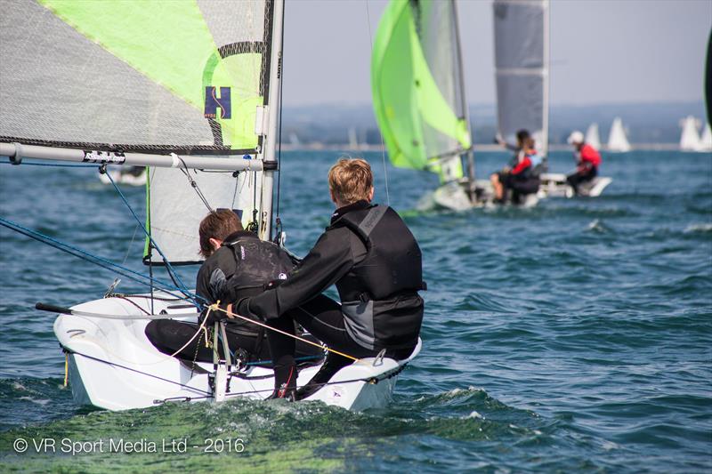 Chichester Harbour Race Week Day 2 photo copyright VR Sport Media taken at Hayling Island Sailing Club and featuring the RS Feva class