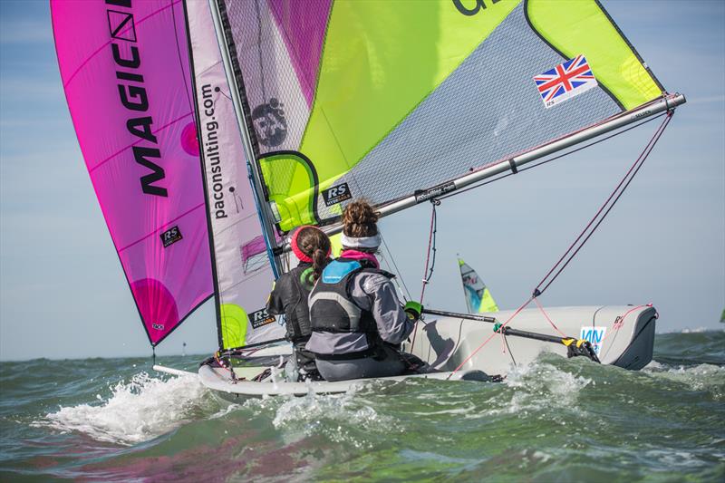 Lennon Racewear RS Feva Spring Championship at Hayling Island photo copyright Toby Adamson / Adamson Visuals taken at Hayling Island Sailing Club and featuring the RS Feva class