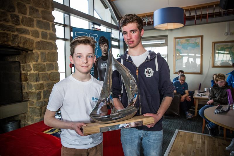 Dylan McPherson & Dylan Collingbourne win the Lennon Racewear RS Feva Spring Championship at Hayling Island photo copyright Toby Adamson / Adamson Visuals taken at Hayling Island Sailing Club and featuring the RS Feva class