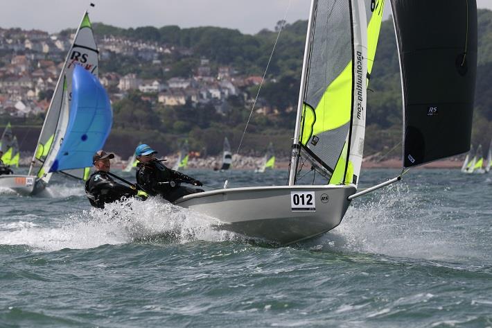 Pro-Am Team at the PA Consulting RS Feva Nationals in Torbay photo copyright Peter Newton / www.peternewton.zenfolio.com taken at Royal Torbay Yacht Club and featuring the RS Feva class