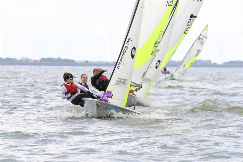 Catriona Forrest and Evie Tynan finish 2nd in the Bronze fleet at the RS Feva Worlds in Medemblik - photo © Peter Newton / www.peternewton.zenfolio.com