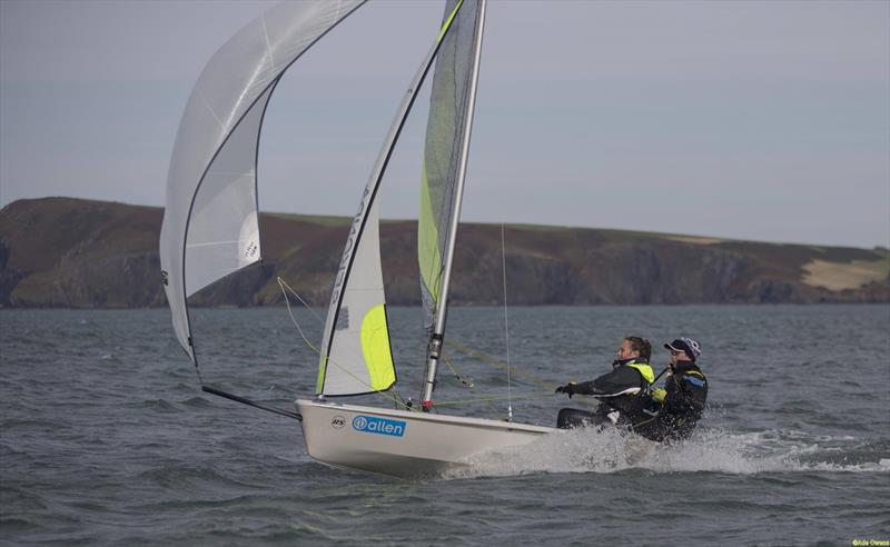 Josh Manning & Lucy Hughes during the RYA Welsh Zone Championships photo copyright RYA Cymru Wales taken at Fishguard Bay Yacht Club and featuring the RS Feva class