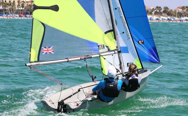RS Feva World Championship 2018 day 1 photo copyright RS Sailing taken at Clearwater Community Sailing Center and featuring the RS Feva class