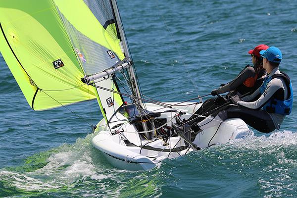 RS Feva World Championship 2018 day 2 photo copyright RS Feva Class Association taken at Clearwater Community Sailing Center and featuring the RS Feva class