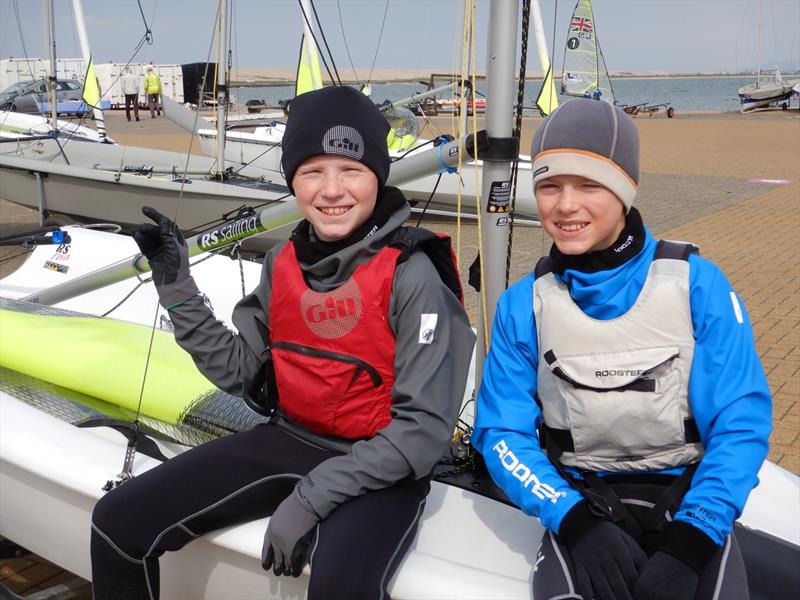 Josh & William during the 2018 U11 IAPS National Schools Sailing Regatta photo copyright Nicholas James taken at Weymouth & Portland Sailing Academy and featuring the RS Feva class