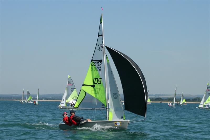 RS Feva winners during the Schools Championships at Itchenor photo copyright David Priscott taken at Itchenor Sailing Club and featuring the RS Feva class