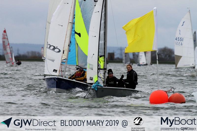 GJW Direct Bloody Mary 2019 photo copyright Mark Jardine taken at Queen Mary Sailing Club and featuring the RS Feva class