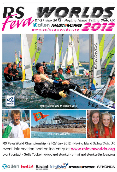 RS Feva worlds poster photo copyright RS Feva Class Association taken at Hayling Island Sailing Club and featuring the RS Feva class