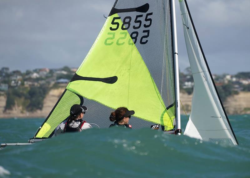 Day 2, RS Feva New Zealand Nationals, Torbay Sailing Club - March 31, 2019 - photo © Denis Garner