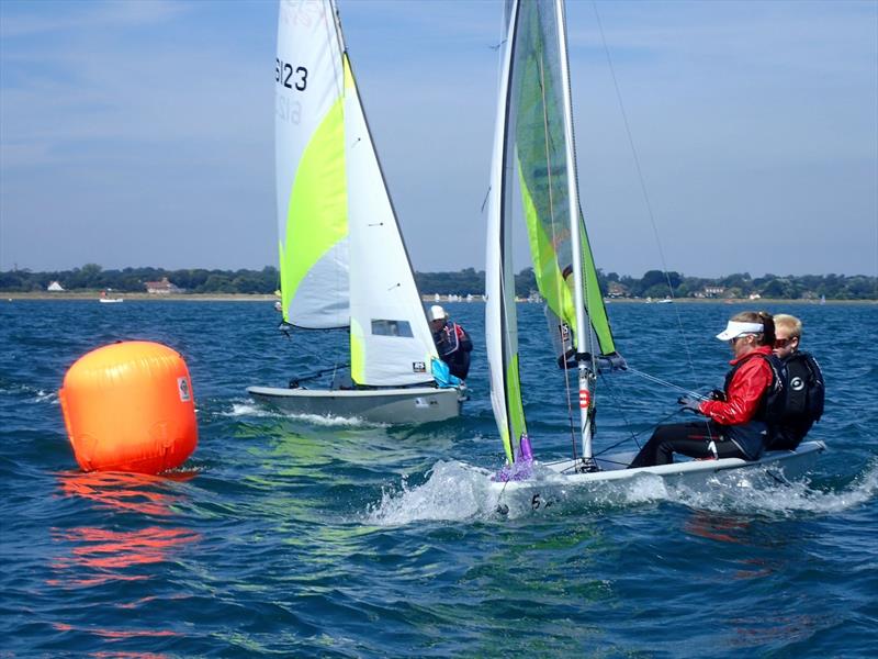 Looking forward to the Royal Lymington Yacht Club Junior Regatta photo copyright RLymY taken at Royal Lymington Yacht Club and featuring the RS Feva class