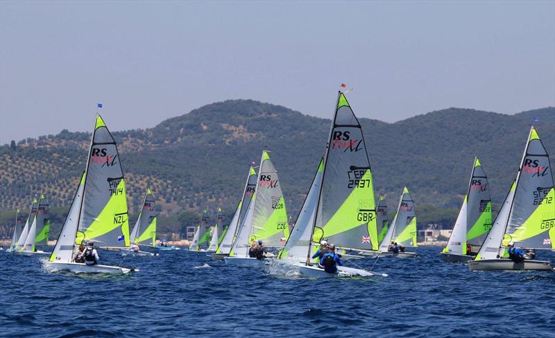 NZL -7414 Blake Hinsley and Nicholas Drummond (NZL)  - Day 4 of the 2019 RS Feva World Championships, Follonica Bay, Italy photo copyright Elena Giolai / Fraglia Vela Riva taken at Gruppo Vela L.N.I. Follonica and featuring the RS Feva class