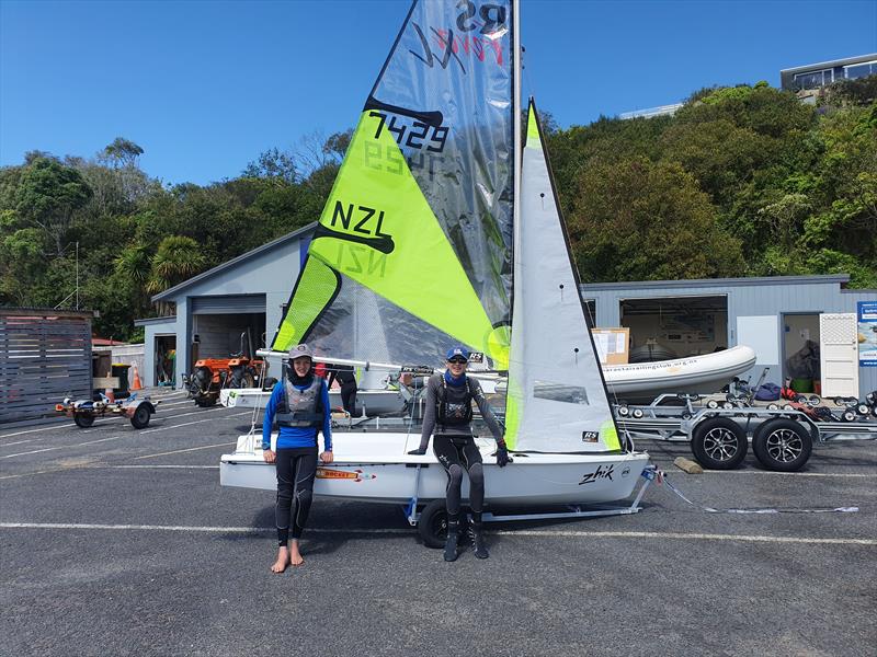 New combination in the RS Feva fleet, Oskar and Tom Rebbeck photo copyright NZ Sailcraft taken at  and featuring the RS Feva class