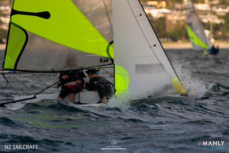 2021 RS Feva NZ National Championships, Manly Sailing Club - April 2021 photo copyright Craig Butland taken at Manly Sailing Club and featuring the RS Feva class