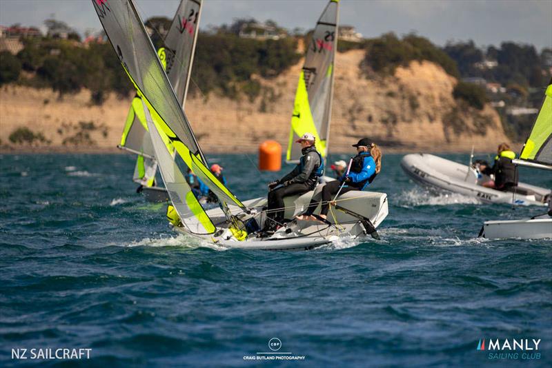 2021 RS Feva NZ National Championships, Manly Sailing Club - April 2021 photo copyright Craig Butland taken at Manly Sailing Club and featuring the RS Feva class