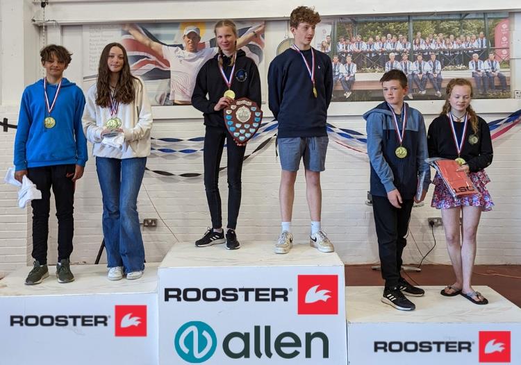 Mixed Team podium - Rooster RS Feva UK National Championships at Weymouth - photo © Chrissie Le Petit