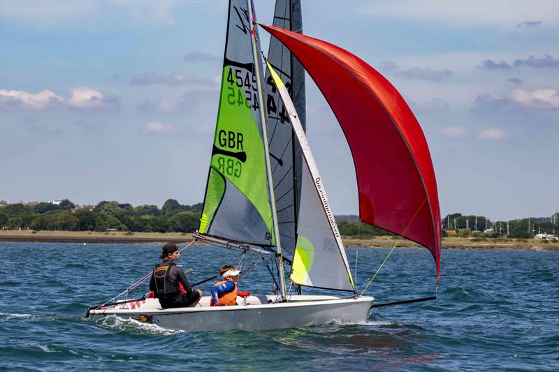 Feva winners Mark Jauma & Raffie Seddon at the Lymington Dinghy Regatta 2022 - photo © Tim Olin / www.olinphoto.co.uk