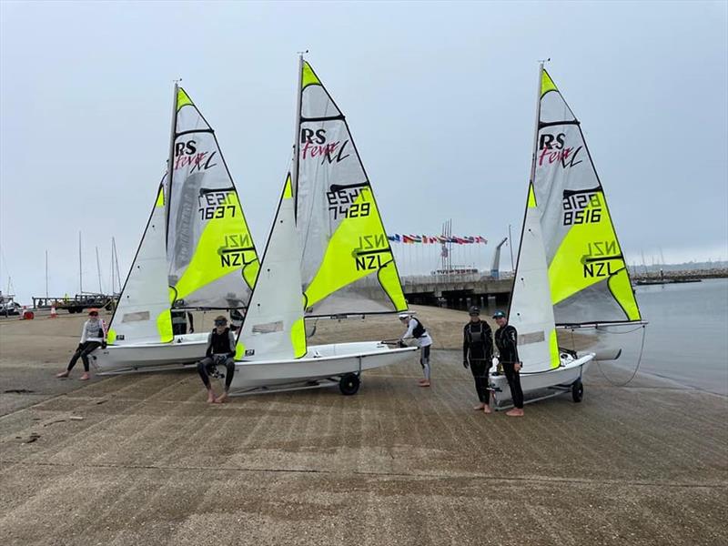 NZ Team RS Feva Worlds - Weymouth UK - July 2022 - photo © NZ RS Feva Class