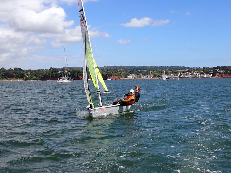 Gold Fleet during the Junior Sailing Regatta at Starcross photo copyright Andrew Paley taken at Starcross Yacht Club and featuring the RS Feva class