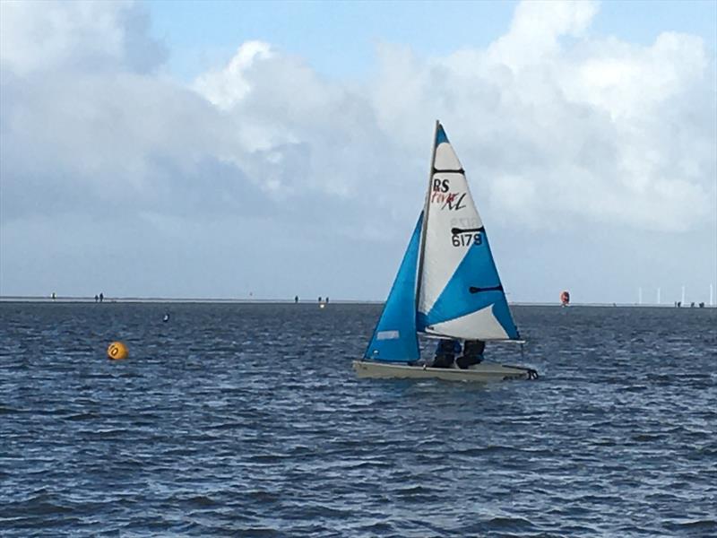 Sailing penguins on day 2 of the West Kirby Sailing Club Arctic Series photo copyright Liz Potter taken at West Kirby Sailing Club and featuring the RS Feva class