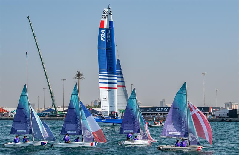 Young sailors in the Inspire RS Sailing program at the Dubai Sail Grand Prix - November 2022 - photo © Ricardo Pinto/SailGP