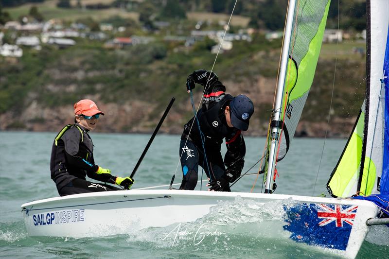 South Island RS Feva Championships - part of the Inspire RS Sailing program - ITM New Zealand Sail Grand Prix in Christchurch photo copyright Justin Mitchell taken at Naval Point Club Lyttelton and featuring the RS Feva class