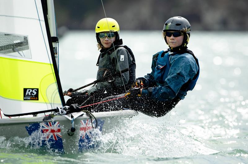 South Island RS Feva Championships - part of the Inspire RS Sailing program - ITM New Zealand Sail Grand Prix in Christchurch photo copyright Justin Mitchell taken at Naval Point Club Lyttelton and featuring the RS Feva class