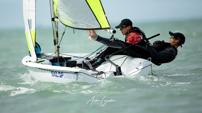 South Island RS Feva Championships - part of the Inspire RS Sailing program - ITM New Zealand Sail Grand Prix in Christchurch photo copyright Justin Mitchell taken at Naval Point Club Lyttelton and featuring the RS Feva class