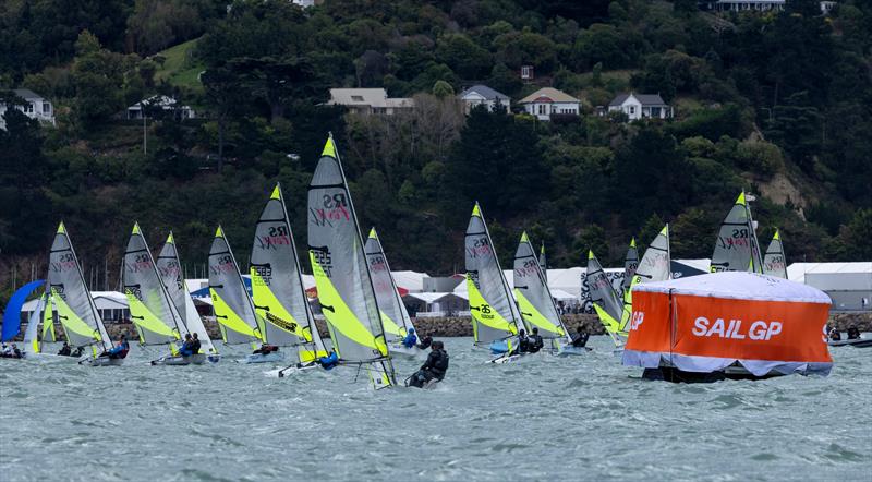 South Island RS Feva Championships - part of the Inspire RS Sailing program - ITM New Zealand Sail Grand Prix in Christchurch photo copyright Felix Diemer/SailGP taken at Naval Point Club Lyttelton and featuring the RS Feva class