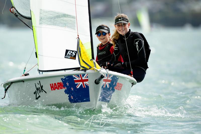 South Island RS Feva Championships - part of the Inspire RS Sailing program - ITM New Zealand Sail Grand Prix in Christchurch photo copyright Justin Mitchell taken at Naval Point Club Lyttelton and featuring the RS Feva class