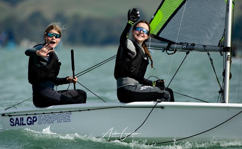 South Island RS Feva Championships - part of the Inspire RS Sailing program - ITM New Zealand Sail Grand Prix in Christchurch photo copyright Justin Mitchell taken at Naval Point Club Lyttelton and featuring the RS Feva class