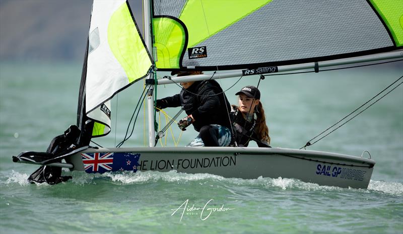 South Island RS Feva Championships - part of the Inspire RS Sailing program - ITM New Zealand Sail Grand Prix in Christchurch photo copyright Justin Mitchell taken at Naval Point Club Lyttelton and featuring the RS Feva class