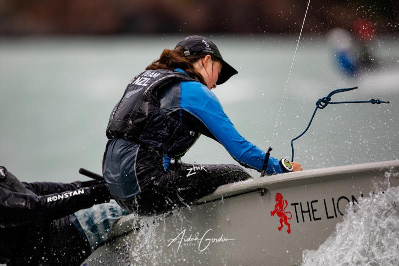 RS Fevas were part of the SailGP Inspire Regatta at SailGP Christchurch - March 19, 2023 photo copyright Justin Mitchell taken at Naval Point Club Lyttelton and featuring the RS Feva class