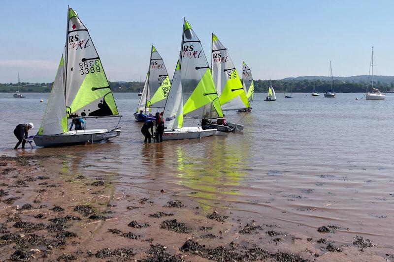 Starcross hosts Open Feva Training photo copyright Neil Ballantyne taken at Starcross Yacht Club and featuring the RS Feva class