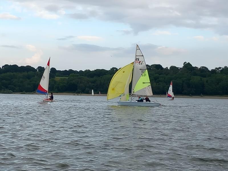 Llandegfedd Mid-Summer Pursuit photo copyright Mark Williams taken at Llandegfedd Sailing Club and featuring the RS Feva class