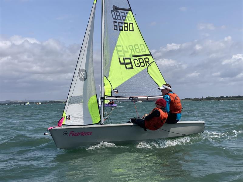 Amelia & Isla at the 70th National Schools Championship held at Itchenor - photo © Kate Hutchinson