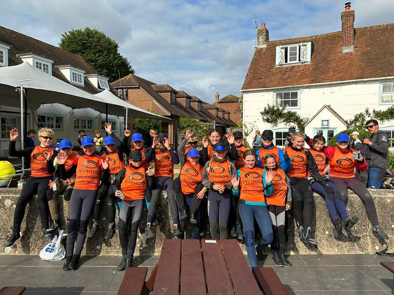 The Priestlands Sailing Team at 70th National Schools Championship held at Itchenor photo copyright Kate Hutchinson taken at Itchenor Sailing Club and featuring the RS Feva class