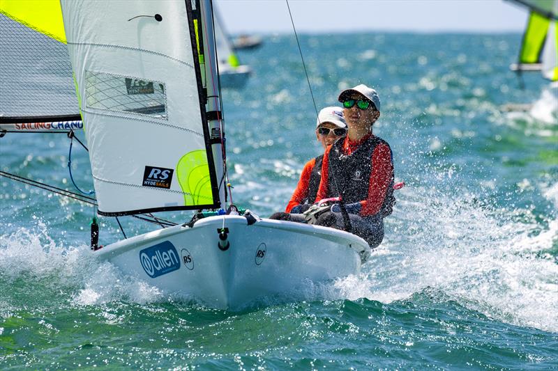 Magic Marine RS Feva Worlds in Follonica, Italy Day 3 photo copyright Oli King Photography taken at Gruppo Vela L.N.I. Follonica and featuring the RS Feva class