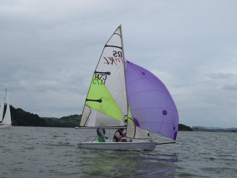 Kippford Week 2023 - Tamsin Wallace and Elise Reilly going well in their RS Feva XL  photo copyright John Sproat taken at Solway Yacht Club and featuring the RS Feva class