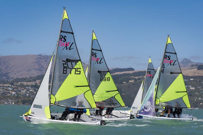 RS Fevas racing in the SailGP Inspire program - Lyttelton - March 22, 2024 - photo © Justin Mitchell