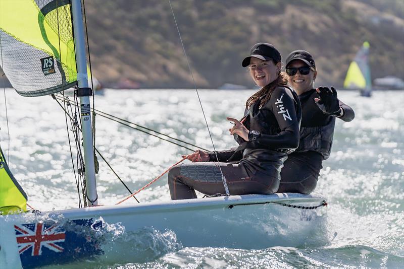 RS Fevas racing in the SailGP Inspire program - Lyttelton - March 22, 2024 photo copyright Justin Mitchell taken at Naval Point Club Lyttelton and featuring the RS Feva class