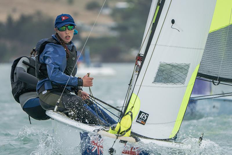 RS Fevas racing in the SailGP Inspire program - Lyttelton - March 23, 2024 - photo © Justin Mitchell
