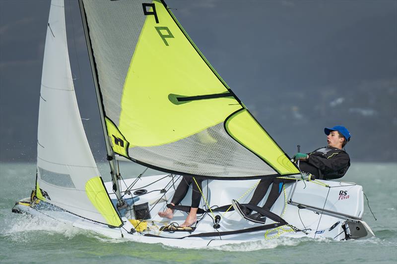 RS Fevas racing in the SailGP Inspire program - Lyttelton - March 23, 2024 photo copyright Justin Mitchell taken at Naval Point Club Lyttelton and featuring the RS Feva class