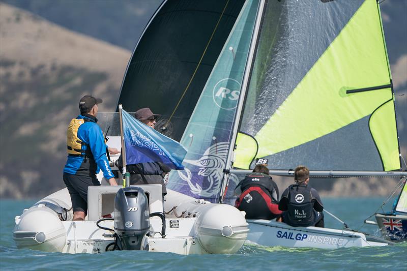 RS Fevas racing in the SailGP Inspire program - Lyttelton - March 23, 2024 - photo © Justin Mitchell