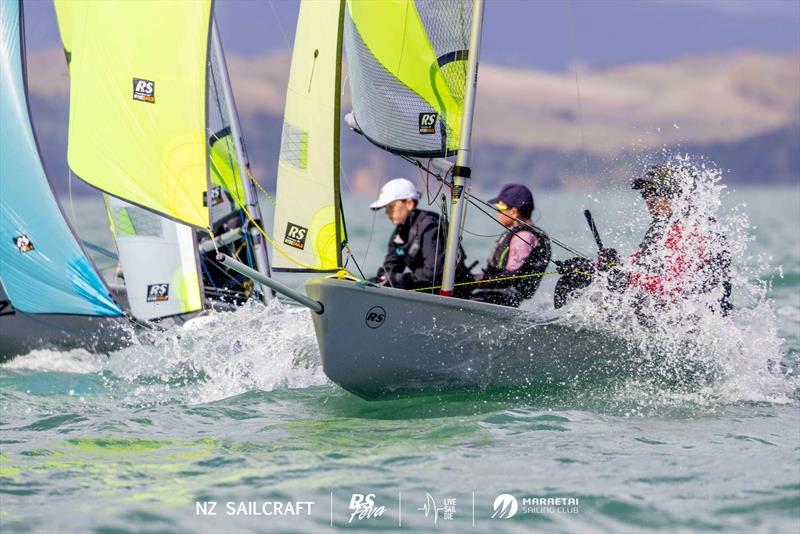 New Zealand RS Feva Nationals - Day 2 - April 14, 2024 -0 Maraetai Sailing Club photo copyright Suellen Hurling taken at  and featuring the RS Feva class