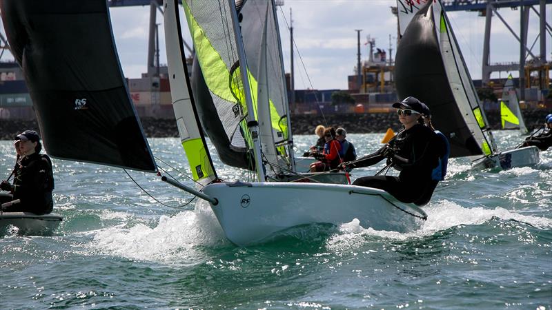 Practice racing - SailGP Inspire- RS Feva - Royal Akarana YC - Jan 16, 2025 - photo © Richard Gladwell/Sail-World.com/nz